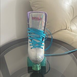 Impala Holographic Roller Skates with Teal Laces